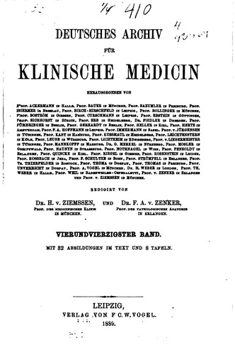 Deutsches archiv fuer klinische medizin