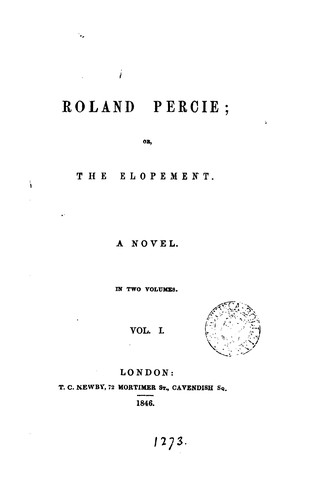 Roland Percie; or, The elopement