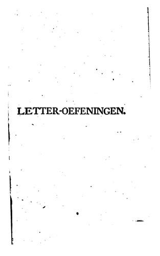 Vaderlandsche letteroefeningen