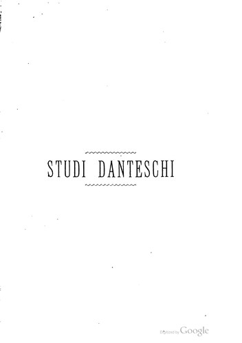 Studi danteschi ...