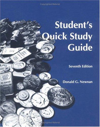 Student's Quick Study Guide for Engineering Economic Analysis