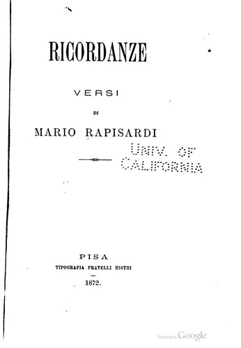 Ricordanze