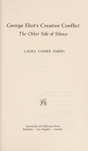 George Eliot's creative conflict