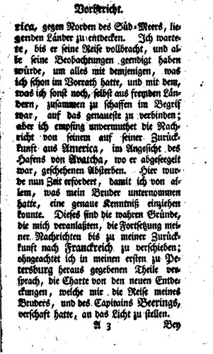 Erklärung der Charte von den neuen Entdeckungen gegen Norden des Süder-meers...