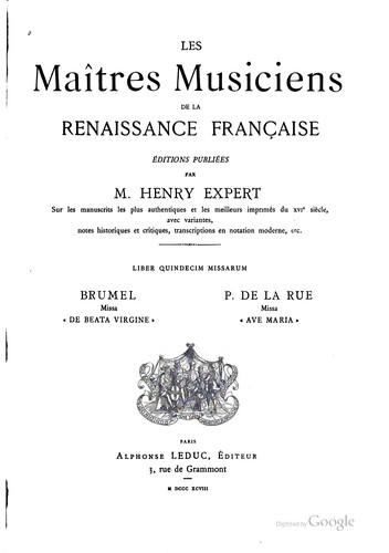 Brumel: missa
