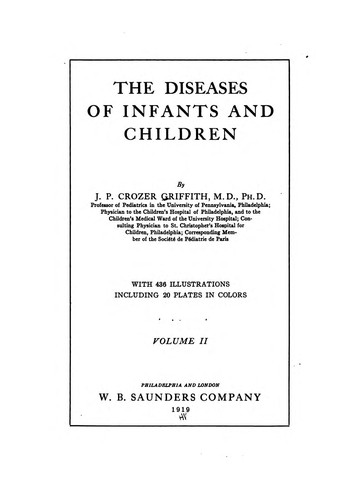 The Diseases of infants and children v. 2