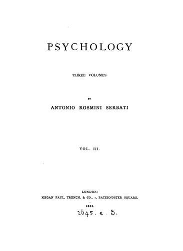 Psychology [transl.].