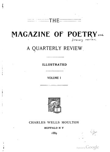 The Magazine of poetry and literary review ...