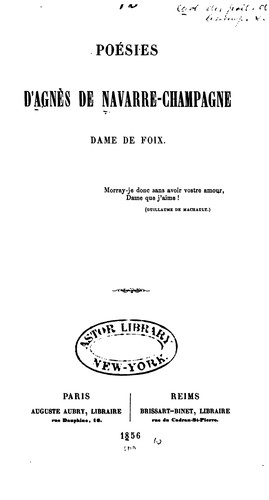 Collection des poètes de Champagne antérieurs au XVIe siècle