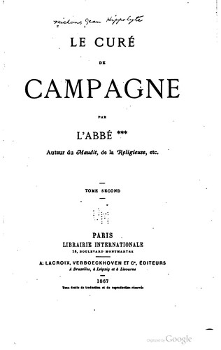 Le curé de campagne