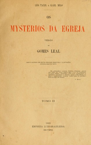 Os mysterios da Egreja