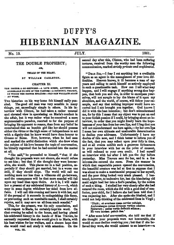 Duffy's Hibernian Magazine: A Monthly Journal of Legends, Tales, and Stories, Irish Antiquities ...