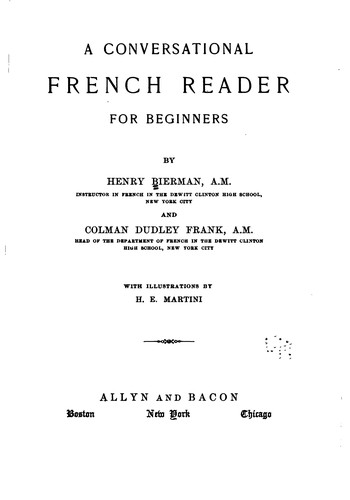 A Conversational French Reader for Beginners