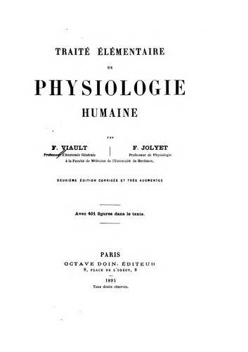 Traité élémentaire de physiologie humaine