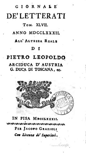 Giornale de'letterati