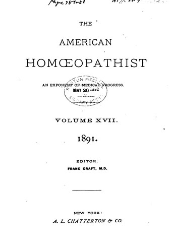 The American Homoeopathist
