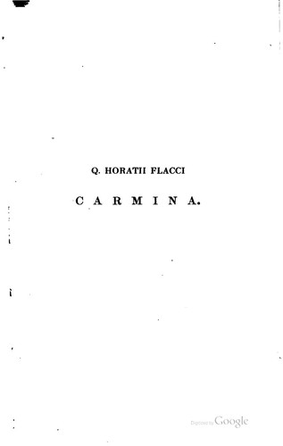 Q. Horatii Flacci Carmina