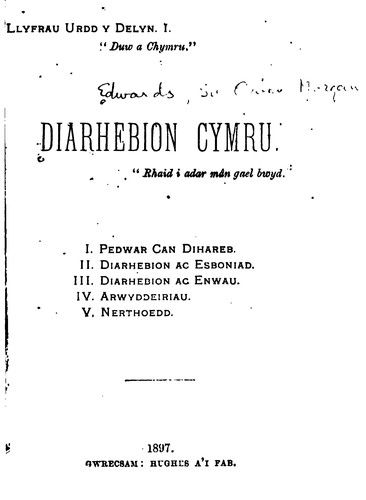 Diarhebion Cymru