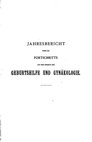 Jahresbericht Geburtshilfe und Gynaekologie