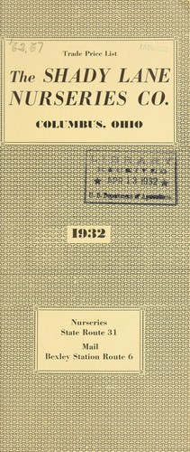 Trade price list, 1932