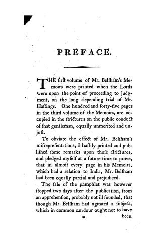 Observations on Mr. Belsham's Memoirs of the Reign of George the Third