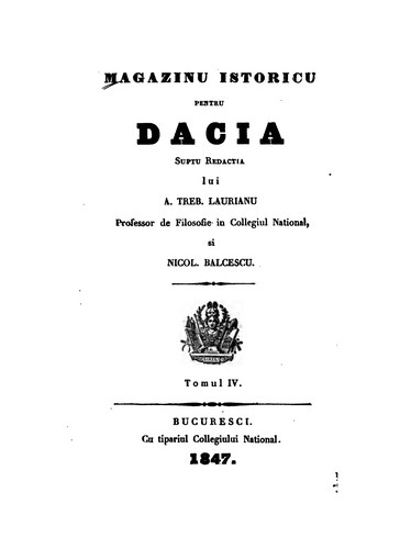 Magazinu istoricu pentru Dacia