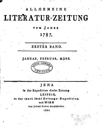 Allgemeine Literatur-zeitung