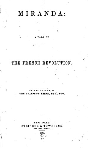 Miranda: A Tale of the French Revolution