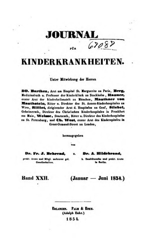 Journal für Kinderkrankheiten