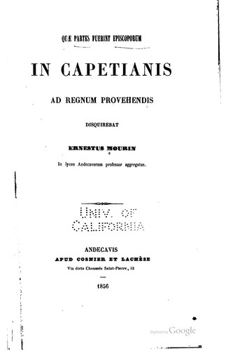Quae partes fuerint episcoporum in Capetianis ad regnum provehendis