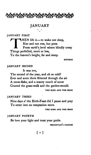 A Browning Calendar