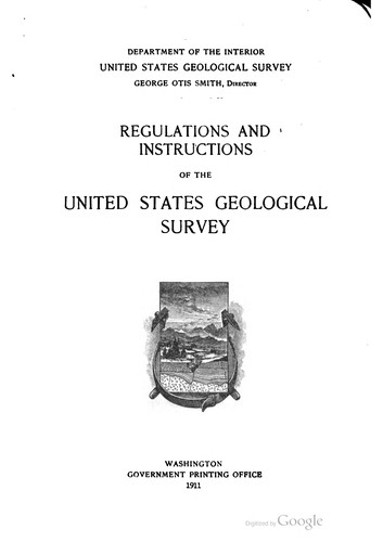 Regulations and instructions of the United States Geological survey