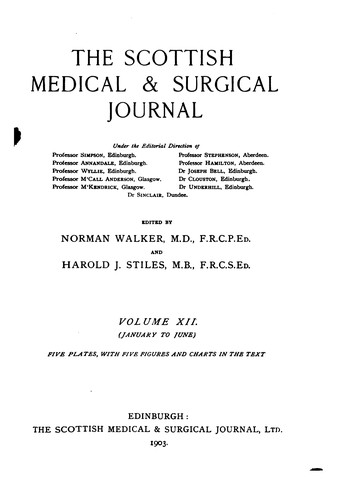 The Scottish Medical and Surgical Journal