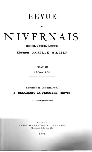 Revue du Nivernais