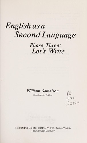 English as a second language, phase three