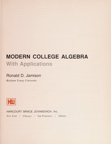 Modern college algebra