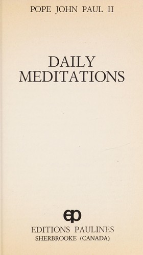 Daily meditations