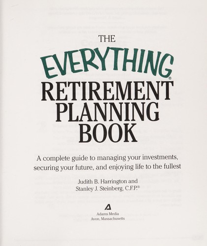 The everything retirement planning book