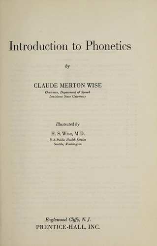 Introduction to phonetics