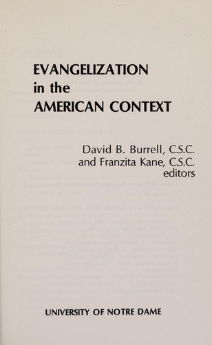 Evangelization in the American context