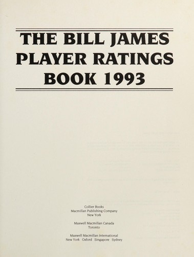 The Bill James Player Ratings Book 1993