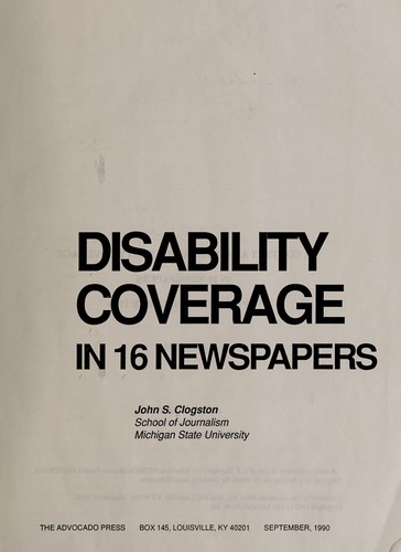 Disability coverage in 16 newspapers