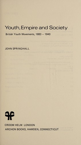 Youth, Empire, and society