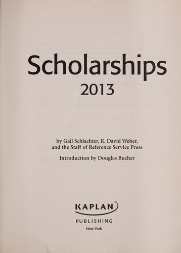 Scholarships 2013