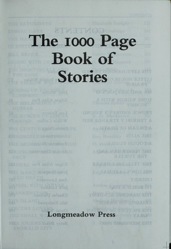 The 1000 page book of stories