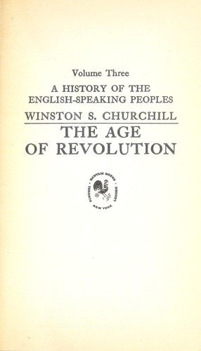 The Age of Revolution Volume 3.