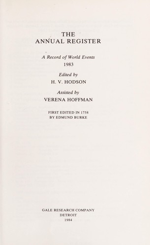 The Annual Register