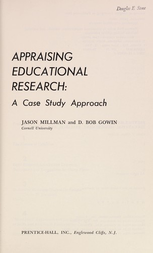 Appraising educational research