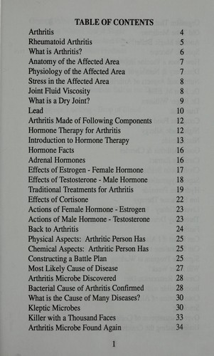 Arthritis : wholistic therapy