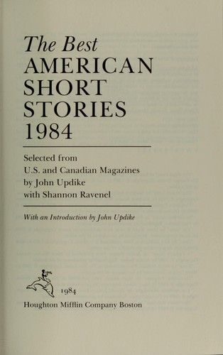 The Best American Short Stories 1984